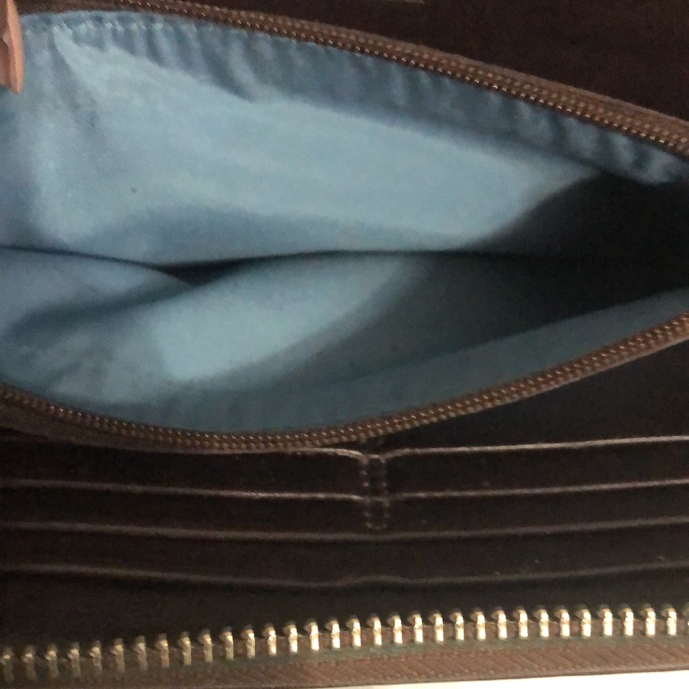 Coach Vintage Zoe Leather Zip Double Buck Wallet - Picture 10 of 11
